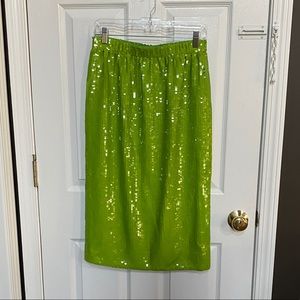 NWT - J Crew Collection Pull On Midi Sequin Skirt